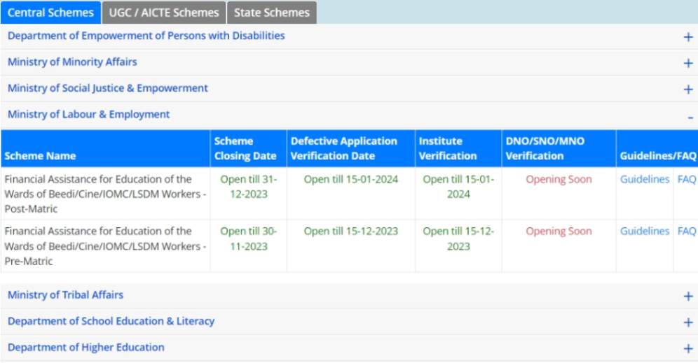 How to Check Available Scholarships on NSP Portal